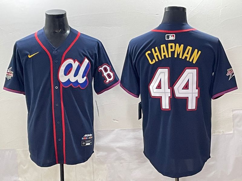 Men 2025 Boston Red Sox #44 Chapman Drak Blue All star Nike MLB Jersey style 01->boston red sox->MLB Jersey